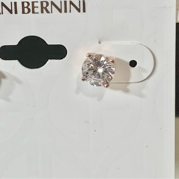 Giani Bernini NWT cubic zirconia 18k rose gold stud earrings - Picture 5 of 14